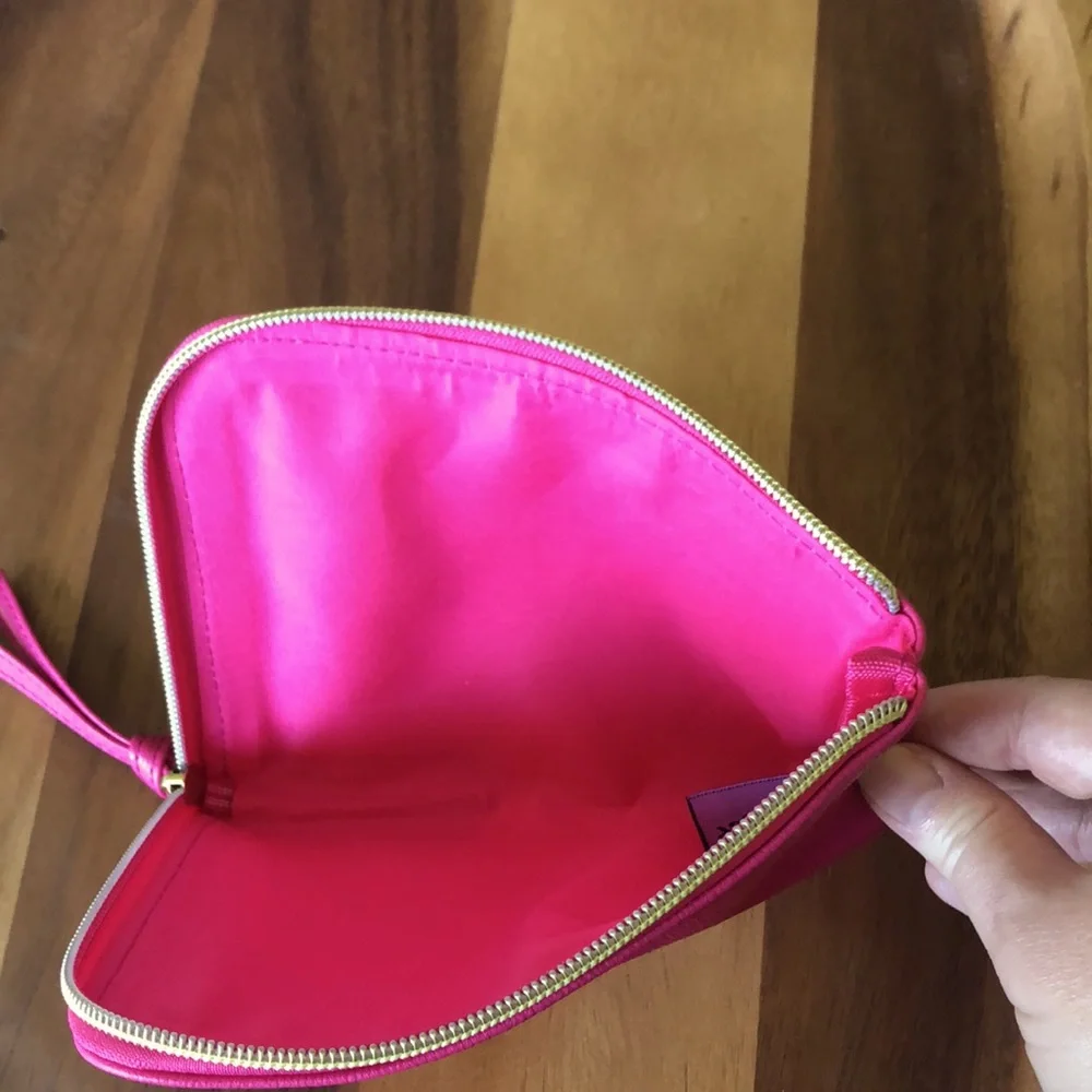Brand New Saks Fifth Avenue Pink Cosmetic Pouch